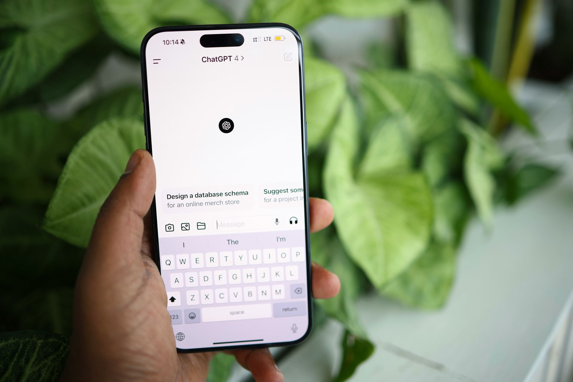 ChatGPT multimodal search capabilities on a mobile device